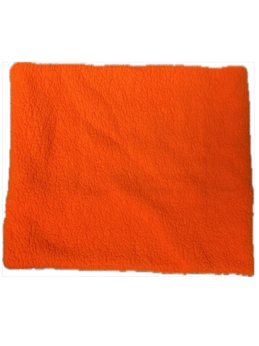 Turtle Fur Vintage Made in USA Blaze Orange Fleece Neck Warmer Gaiter 2-Layer